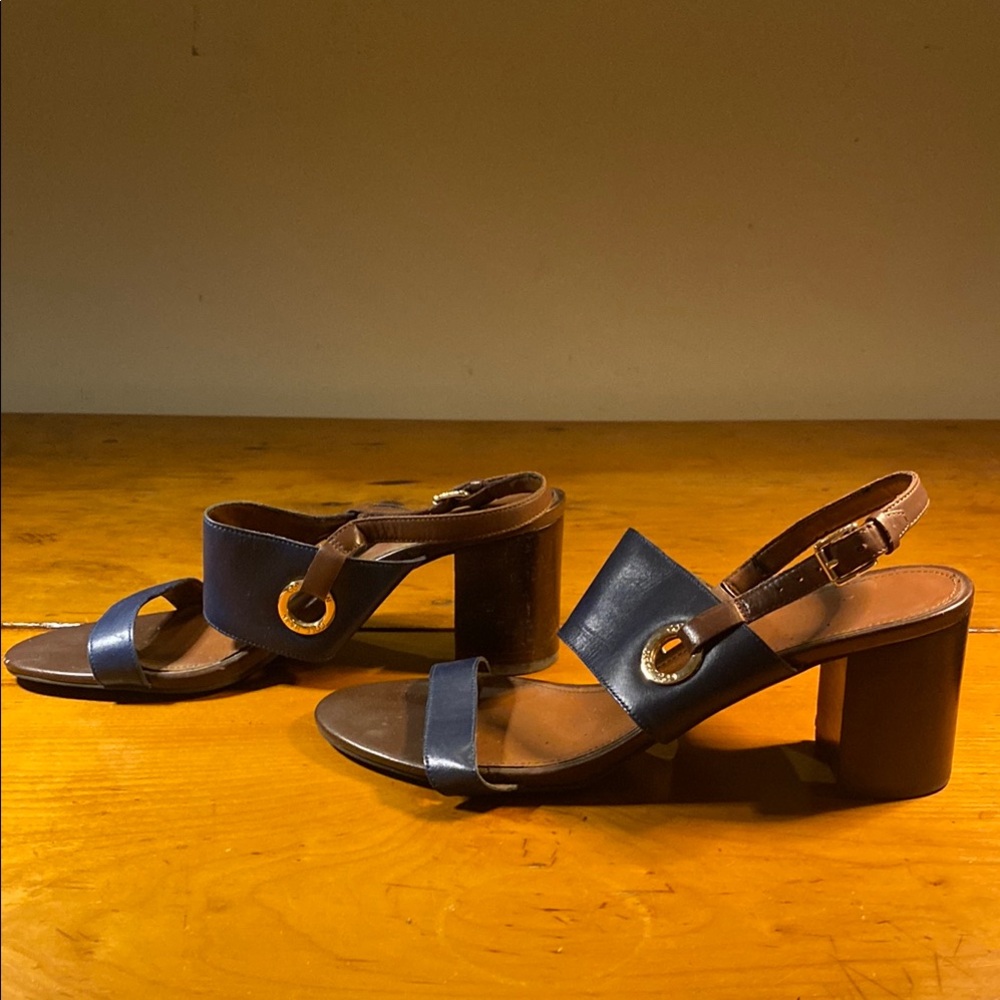 Cole Haan Navy Women’s Sandals, Size 8, 3” heel